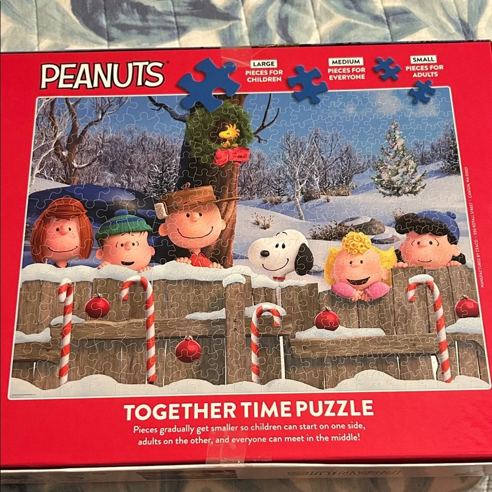 3 Holiday Disney Peanuts Together Time Puzzles 400-piece